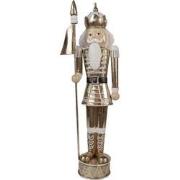 Clayre & Eef Kerstdecoratie Notenkraker 40 cm Goudkleurig IJzer