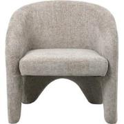 Fauteuil Stof Beige - Incl. Armleuning - 74x73x75cm - Jackie