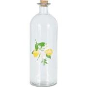 Fles glas met dop kurk 1000ml