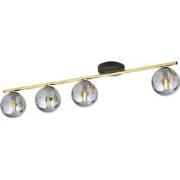 moderne plafondlamp Battaglia Zwart 4-lichts