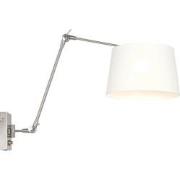 Moderne Wandlamp Luxora Staal