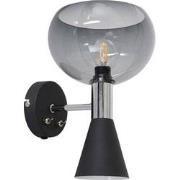 Retro Wandlamp Zephyr Zwart 2-lichts