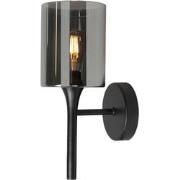 Landelijke Glazen Highlight Diverso E14 Wandlamp - Zwart