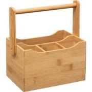 Decopatent® Bestek Organizer - Bamboe hout - 4 vakken - Keuken besteko...