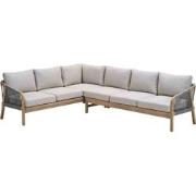 Garden Impressions Alora lounge dining set 2-delig links - grey sand