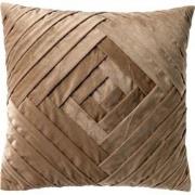 Velvet Sierkussen Waves – Beige Sand – 45 x 45 cm – (Inclusief Vulling...