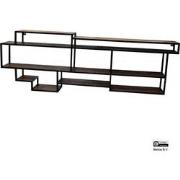 Benoa Wandrek Rechthoek Metaal Iron Black Powdercoated, Wood Natural f...