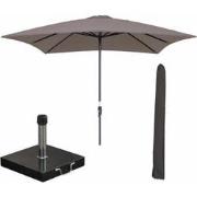 Garden Impressions Lotus stokparasol 250x250 cm - taupe incl 40 kg Cos...