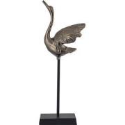 PTMD Joycee Brass Casted Alu Swan Statue Open Wings