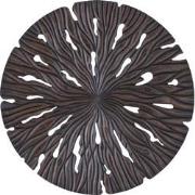 PTMD Bonte Brown MDF Wall Panel Wavy Carved Round S