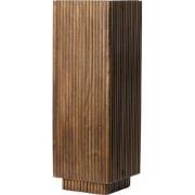 Light&living Zuil 35x35x100 cm GATURA hout donker bruin+glas bruin