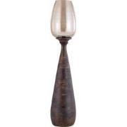 PTMD Midi Brown Mango Wood Stormlight Luster Glass M