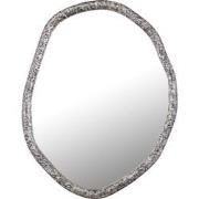 PTMD Paislie Nickel Organic Shaped Mirror Round