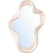 PTMD Hannah Cream Poly Organic Shaped Mirror Shiny L