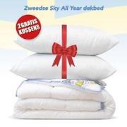 All Year dekbed + 2 Hoofdkussen - Litsjumeaux Extra Lang - Dekbed Set ...