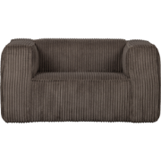 WOOOD Bean Fauteuil - Grove Ribstof - Mud - 74x146x98