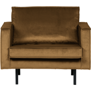 BePureHome Rodeo Fauteuil - Velvet - Honing Geel - 85x105x86