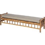 Exotan Tennis Tuinbank - Bamboe - Taupe - 48x180x50