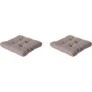 Madison -  Florance Zitkussen Basic taupe - Ca. 73x73 cm - Set van 2