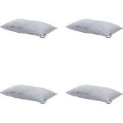 Madison -  Hoofdkussen Panama light grey - Ca. 24x40 cm - Set van 4