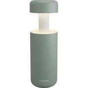 Sompex | Tafellamp Lubao| Olijf groen| Accu | Dimbaar | 2 lichtstanden