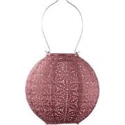 Lumiz Solar Buitenlampion - Sashiko Rond - 20 cm - Koper