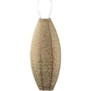 Lumiz Solar Buitenlampion - Paisley Long Oval - 20 cm - Goud