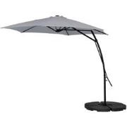 Feel Furniture - Zweefparasol - 3 Meter - Lichtgrijs