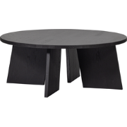 WOOOD Fries Salontafel - Eiken - Blacknight - 36x90x90