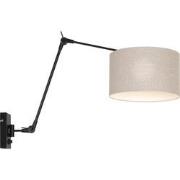 Steinhauer wandlamp Prestige chic - zwart - metaal - 8119ZW