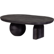 WOOOD Steppe Salontafel - Mango Hout - Zwart - 38x110x72