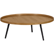 WOOOD Mesa Bijzettafel - Hout - Naturel - 36xØ100