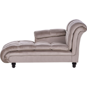 Beliani LORMONT - Chaise longue-Bruin-Polyester