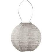 LUMIZ Solar Lampion Spectare Rond - 20 cm - Licht Taupe