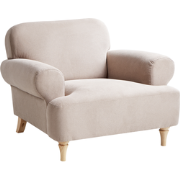 Beliani KIBERG - Fauteuil-Beige-Polyester