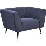 Beliani ORSTA - Fauteuil-Blauw-Polyester