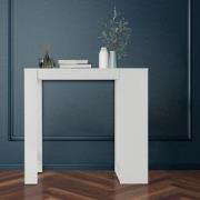 ML-Design bartafel wit, 110x50x103 cm, met 3 schappen, gemaakt van spa...