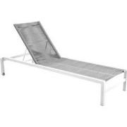 Ishi stackable lounger alu white/rope light grey