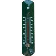 Muurthermometer metaal groen 30x6,5x1 cm