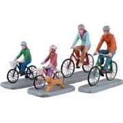 Family Bike Ride Set Of 4