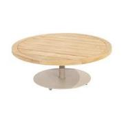 Volta teak salontafel centrale poot latte 80 cm dia. H30 cm 4SO