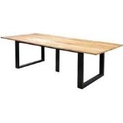 Kaihou table 300x100cm. alu black/teak