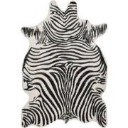 Tapijtenloods Rodeo - Dierenhuid Zebra - Anti-slip - Zwart Wit- 150x20...