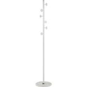 Kapstok van marmer en wit metaal - H180 cm