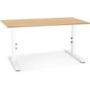 In hoogte verstelbaar bureau OSMOSE beige