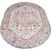 Vloerkleed Nora Bruin - Ovaal 200 x 290 cm