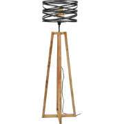 AnLi Style Vloerlamp twist houten kruisframe