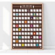 Gift Republic Kraskaart - 100 Bieren