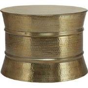 WOMO-DESIGN salontafel, Ø 62x33 cm, goud, gemaakt van gehamerd alumini...