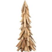 J-line - Kerstboom Dun Drijfhout Naturel Small - 22.5x22.5x60cm